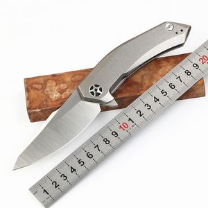 Speciale Aanbieding TC4 Titanium Legering Kogellager Flipper Vouwmes D2 Satijn Afwerking Blade EDC Pocket Knives Survival Tactical Gear