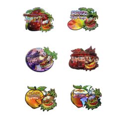 Sacs d'emballage de forme spéciale 3.5g Fraises pêche haupia sacs en mylar refermables vides