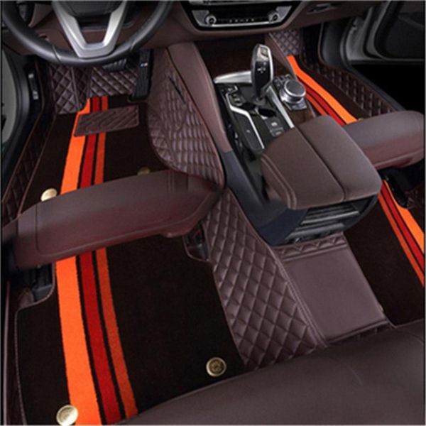 Spécialisé dans la production de tapis Mercedes-Benz E C A R M Classe S de haute qualité pour voiture de haut en bas, deux couches de cuir, matériau de couverture insipide et non toxique.