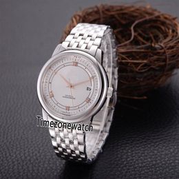 Especialidad Drive 424 13 40 20 02 003 Case de acero Dial plateado Reloj Automatic Mens Watch Spapphire Glass Watches TimeZonwatc272V