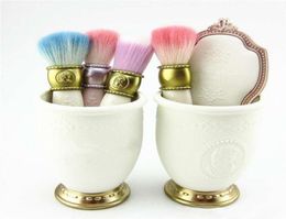 Specspecial Les Merveilleuses Ladurée 4Pcs Brush Set Mirror Brush Holder Makeup Quality7046945