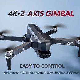 Spectacular Capture 4K Fetons avec ce drone avancé - Gimbal à 2 axes, transmission d'image 5G, retour GPS, puissance sans balais, Smart Suivre 2Axis