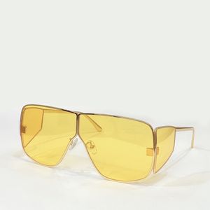 Spector 0708 Goud/gele wrap zonnebril voor vrouwen Men Glazen tinten Sonnenbrille Occhiali da Sole UV400 Eyewear met doos