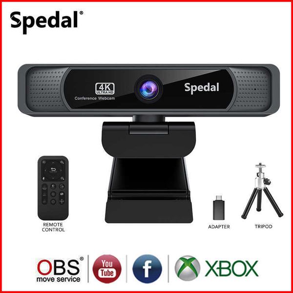 Spedal FF931 HD 4K Webcam 120Webcam grand angle avec microphone et télécommande caméra Web en streaming pour PC Mac conférence HKD230825 HKD230828 HKD230828