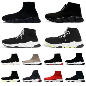 balenciaga chaussettes Paris balenciagas shoes Chaussures pour hommes Chaussures Chaussures Plaque-formes Graffiti Knit Scarpe triple noir brun paillette plate-forme féminine