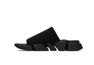 Speed 2.0 Slides platte pantoffels ontwerper Ribgebreide instapsandalen heren dames unisex causale loafers Gerecyclede gebreide schuifsandalen