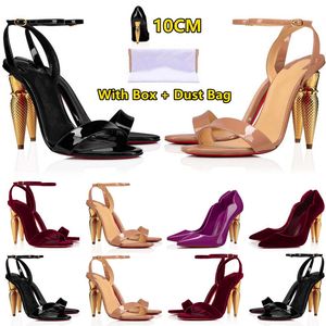 Designer Vrouwen Hoge Hak Ontwerpers Jurk Schoenen Stijlen Womens Stiletto Hakken 10CM Echt Leer Punt Teen Pompen Loafers rubber Schoen