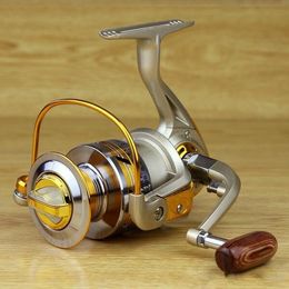 Snelheidsverhouding 5.2: 1 Metalen Spinning Vissen Reel EF1000-6000 Reels Oceaan Zee Boot Ijs Vissen Tackle Aluminium 12 Ball M929 Anti Seawater