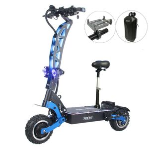 SpeedBike SK3 50AH 60V 6000W Dual Moteur 11 pouces Scooter Pneus 90km / h Top Speed ​​Speed ​​100-120km Kilométrage Véhicule de scooters électrique