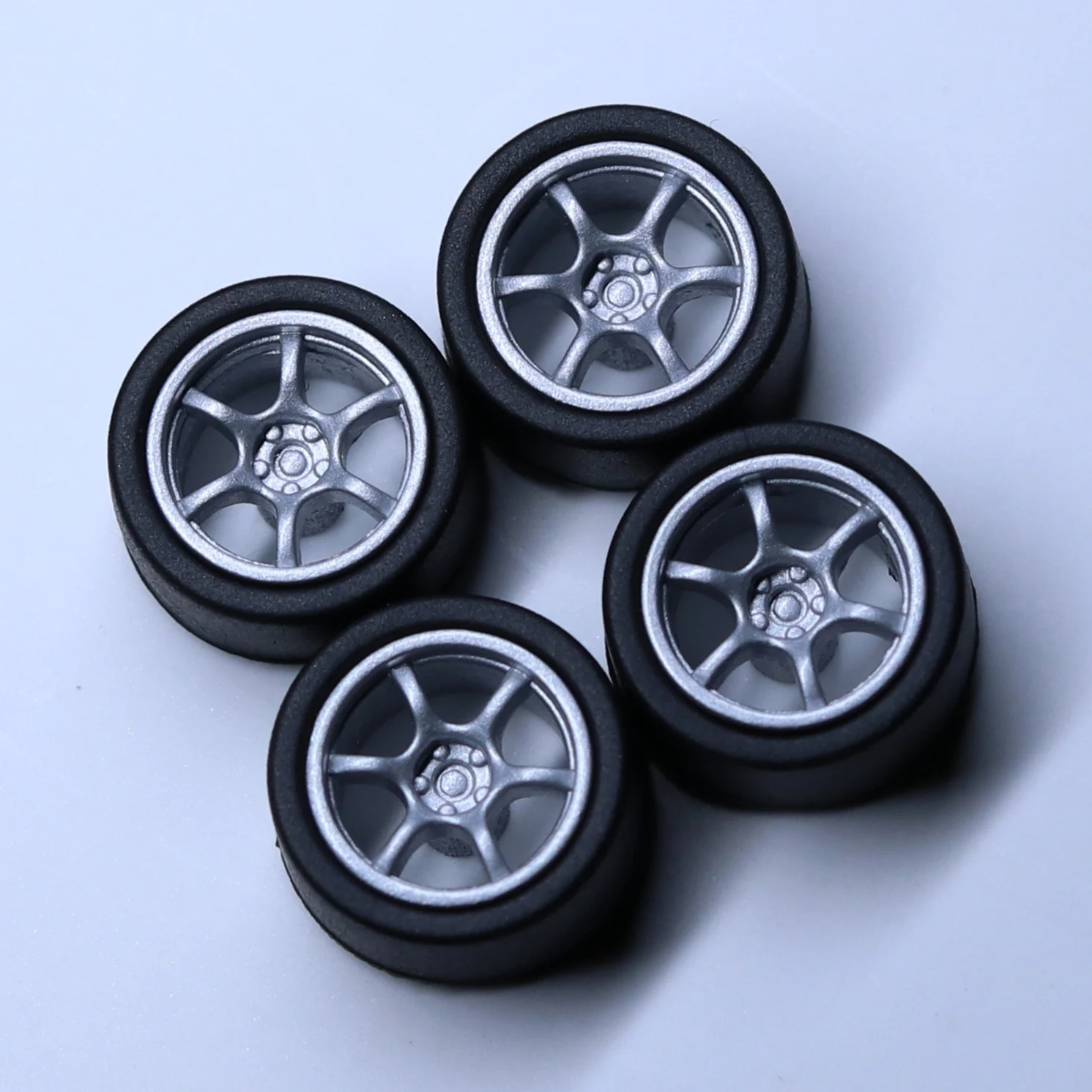 SpeedCG 1/64 ABS Wheels with Rubber Tire Type I1 Modified Parts Diameter 10mm For Model Car Racing Vehicle Toy Hotwheels Tomica