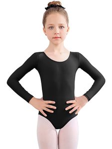 Speerise Kids Stretch Spandex Classic Long Sleeve Ballet Dance Dance -muepen voor Toddler Girls Boys Professional Gymnastics Bodysuit