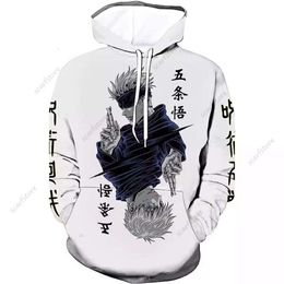 Spell Return Battle Anime Sweater 3D Impression numérique Sweat à capuche pour hommes 2023 Printemps et Automne Manteau ample à manches longues