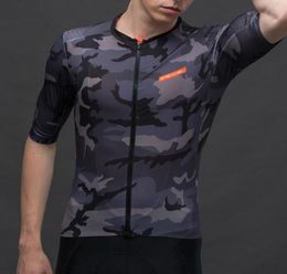 SPEXCEL 2020 NOUVEAU CAMOUFLAG AERO Cycling Jersey Clain à manches courte Road Mtb Cycling Shirt Aerodynamics Stripe Fabric à la manche et Back5987705