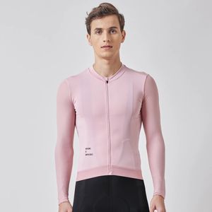 SPEXCEL PRO LONG LONCEVE CYEVE CYCLING SUMBRE Fabric léger Collier Llow Collar avec un maillage léger pour les hommes 240403