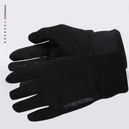 Spexcel Pro Team Winter Winter Thermal Fleece Cycling Gloves Full Finger Road Race Guiclo Bicycle Gloves Negro 231220