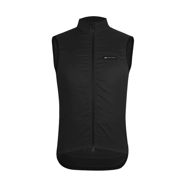 SPEXCEL Actualización paseo en invierno Chaleco de ciclismo polar a prueba de viento y térmico GILET Chaleco cortavientos para bicicleta de 2 capas con cremallera bidireccional 240123