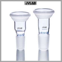 Joint sphérique bouche sphérique et bouchon standard connecteur interchangeable en verre de laboratoire de verre diam.14 19 24 29 # 1 pc