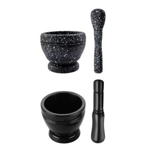 Spice Grinding Set Mortar and Pestle Portur Porturpose Portable Aim Masher Set manuel Mincer à l'ail pour la sauce noix Ginger 240407