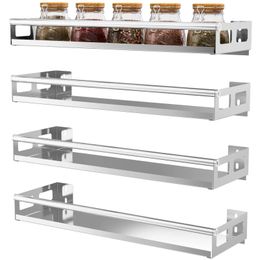 Kruidenrek Wandmontage Keukenorganizer Opbergplank PunchFree Plankenhouder voor Badkamer Huishoudelijke Artikelen 240125