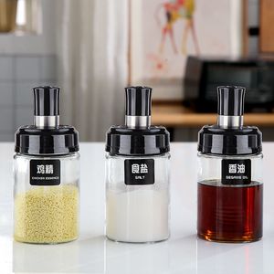 Kruidengereedschap glas kruiden fles kruiden organizer jar specerijecontainer zout suiker peper oliver olieopslag voor keuken bbq tool 20220928 e3