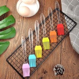 Outils d'épice Silicone BBQ Brosse Poignée Transparente Cuisson Huile Gâteau Pâtisserie Crème Haute Température Résistant Camping Ustensile Cuisine Outil 0530