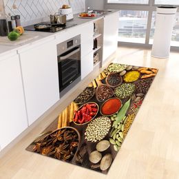 Kruiden keuken tapijt niet-slip voet mat