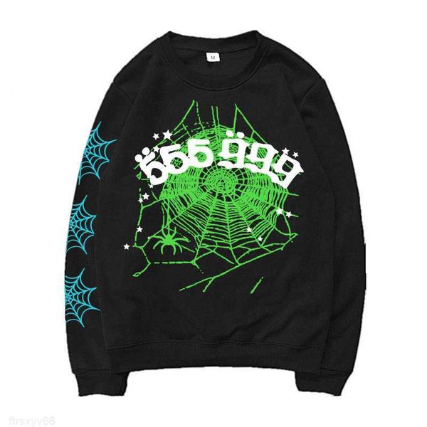 Spider 555 Sudadera con capucha Sudadera para hombre Sudaderas para hombre Sudaderas con capucha Sp5der para hombre Young Thug Angel Mujer Moda 555555 Letras Casual Spider Web Puff Print Hoody CGC8