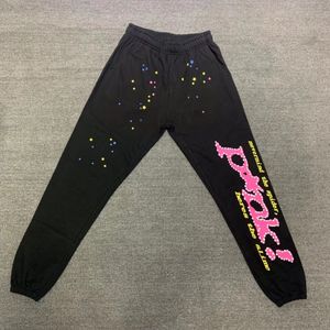 Spider 555 Sp5der Pink Sweat à capuche jeune pantalon pour hommes Streetwear et 11 pullations de maille