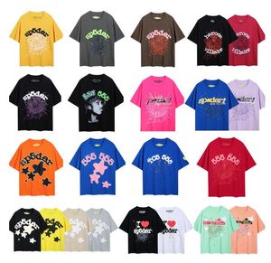 Spider 555 Spider T-shirt T-shirts Designer T-shirts Voor Mannen Damesmode T-shirt Met Letters Casual Sp5der Young Thug 555555 Puur Katoen Zomer T-shirts