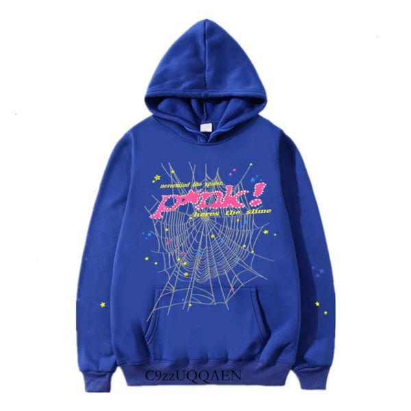 Spider Sweat à capuche Designer Survêtement Sweatshirts Puff Imprimer Bleu Pull Mode Collective Top Qualité Pas Cher En Gros Jaune 661