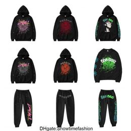 spider hoodie Kinder Sp5der 555555 Hoodie Jongens Meisjes Hoge kwaliteit spinnenwebprint SW 2024 BXW6