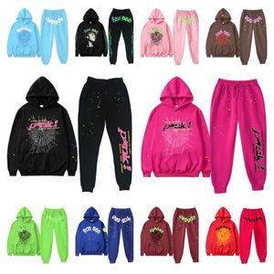 Spider Hoodie Mens Hoodedyoung Thug SP5Der Tracksuit Designer Dames Sweatshirts Pants Web Printed 555555 Grafische Y2K Hoodies