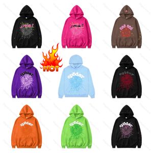 sweats à capuche à sweats à capuche araignée 2023 Sky Blue Sp5der Hoodie Men 555555 Femmes Numéro d'ange de haute qualité