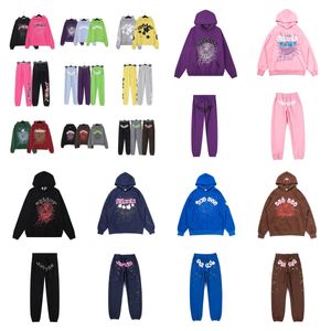 Spider Hoodie Dames Spider Web Foam Sp5der Pullover Hoodie Heren Dames Hiphop Jonge Sweatshirts Modeontwerper Top Hoodie Zwart Bruin Roze Hoodie Spider Trainingspak