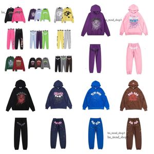 Spider Sweat à capuche Femmes Web Mousse Sp5der Pull Hommes Hip-Hop Jeunes Sweatshirts Designer Top Noir Marron Rose Survêtement 242