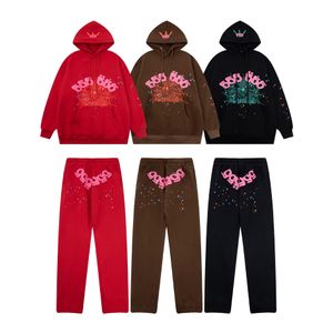spider hoodies designer hoodie designer heren trui rood sp5der Young Thug 555555 hoodies heren dames hoodie geborduurd spinnenweb sweatshirt joggers sportset