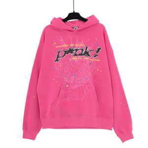 sudaderas con capucha de araña diseñador para hombre jersey rojo sp5der sudadera con capucha joven matón patrón de letra impreso jersey sudadera casual manga suelta sudadera con capucha calle top