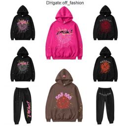 Sudaderas con capucha de araña Sudadera con capucha de araña rosa Young Thug sp5der chándal 55555 hombres mujeres chaqueta web Sudadera Arañas 555 lpm tamaño de EE. UU. S-XL LS0W