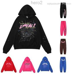 Spider Hoodies Roze Spider Hoodie Young Thug Sp5der Trainingspak 55555 Heren Dames Webjas Sweatshirt Spinnen 555 Lpm Amerikaanse maat Sx MY2D