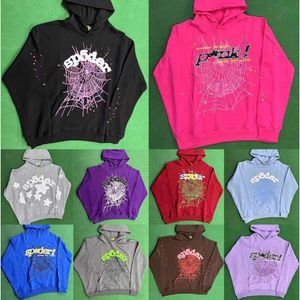 Spider Sweats à capuche Sp5ders Angel Pull Rose Rouge Noir Hommes Sweat à capuche Pantalons Mode Lâche Sp5der Young Thug 555555 Graphique Vêtements à capuche Sweatshirts qe