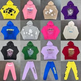 Spiouilles Sweat à capuche Young Thug Men Women Sweat à capuche de haute qualité Print Spider Web Graphic Pinkshirts Y2K Pullovers S-2XL Designer Hoody Tracky Suit # C19