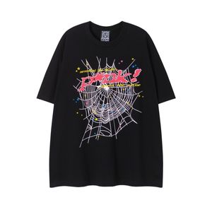 Spider Mens Shirt Designer Graphic Tees Tshirt Clothing Vêtements Hipster vintage T-shirts Tissu Street Graffiti Cracking Modèle géométrique