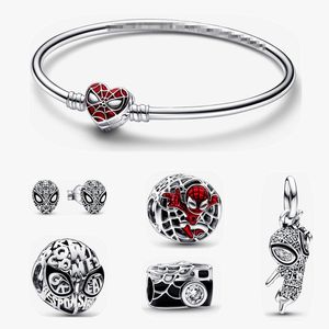 Araignée Pendentif charme Bracelet DIY fit Pandora style Boucles D'oreilles Bracelet Perles Designer Bijoux
