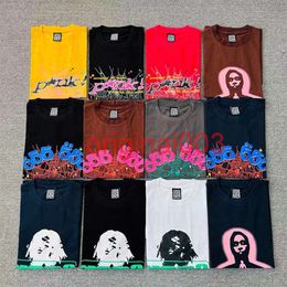 spider shirt heren designer t -shirt sp5der 5555 mannen designer kleding hoogwaardige spin tee shirt sp5der young thug mannen vrouw sp5der schuim bedrukt puur katoen t -shirt we