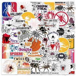 Autocollants araignée, 60 pièces, dessin animé mignon, peur, arthropode, animaux, Pack W-1526