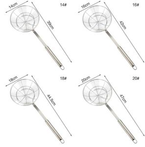 Passoire araignée en acier inoxydable, louche d'écumoire, cuillère à frire avec Long manche pour la cuisine à domicile, cuisine frite, Restaurant 2106263033159