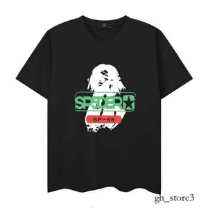 T-shirt Spider de styliste Sp5der, manches courtes, en coton respirant, longue broderie, Hellstar 555, 555