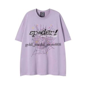 Spider T-shirt Hommes Designer Tshirt Numéro 55555 Étoile Mousse Impression Haute Qualité Pur Coton Rose Vert Femmes T-shirts Tendance Couple Tee Lâche Polyvalent Hommes T-shirt 166