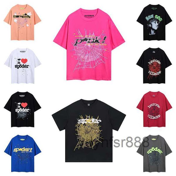 Spider T-shirt Hommes Femmes Designers Chemises Homme Mode Luxurys Vêtements Sp5der Shorts Manches Vêtements Été Lâche T-shirts 2024 OB6P