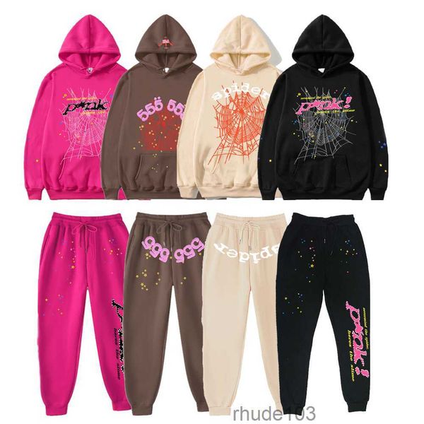 Spider Survêtement 555 Sp5der Sweat à capuche Homme Young Thug 555555 Sweat-shirt de créateur Deux pièces avec Sweat-shirt Spider Femme Spiders Taille s m l xl xxl MN6A HPS4 SCKS